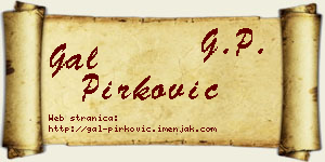 Gal Pirković vizit kartica